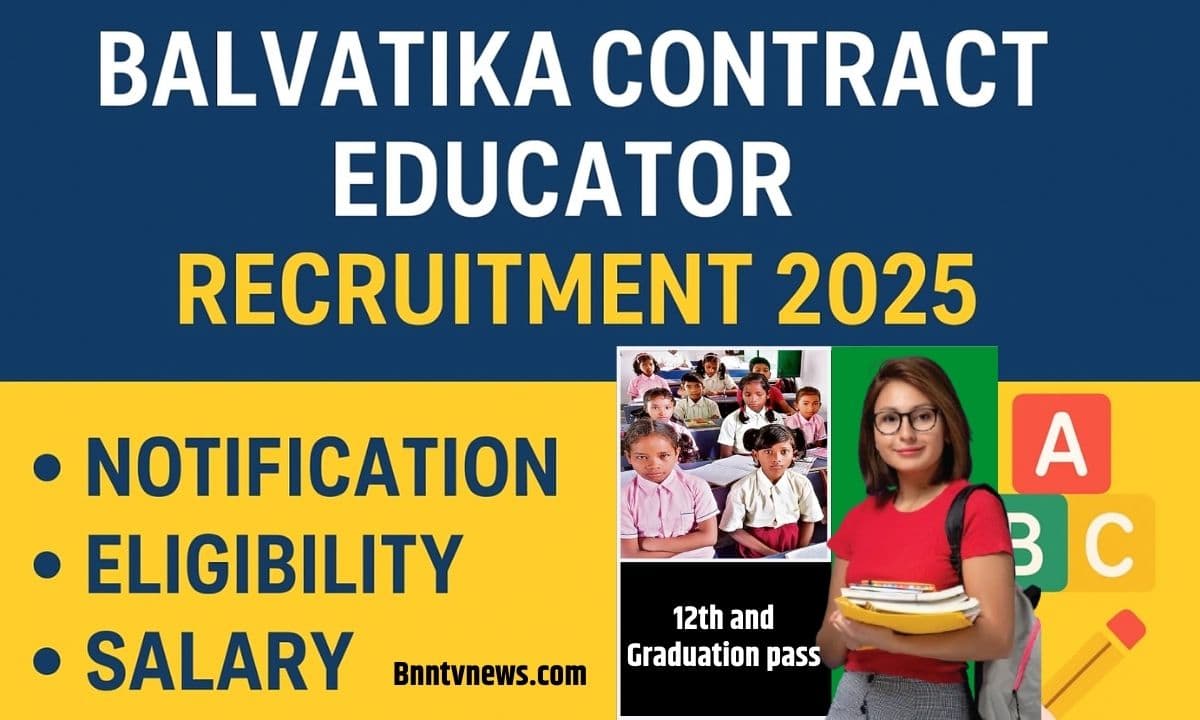 Balvatika Contract Educator Recruitment