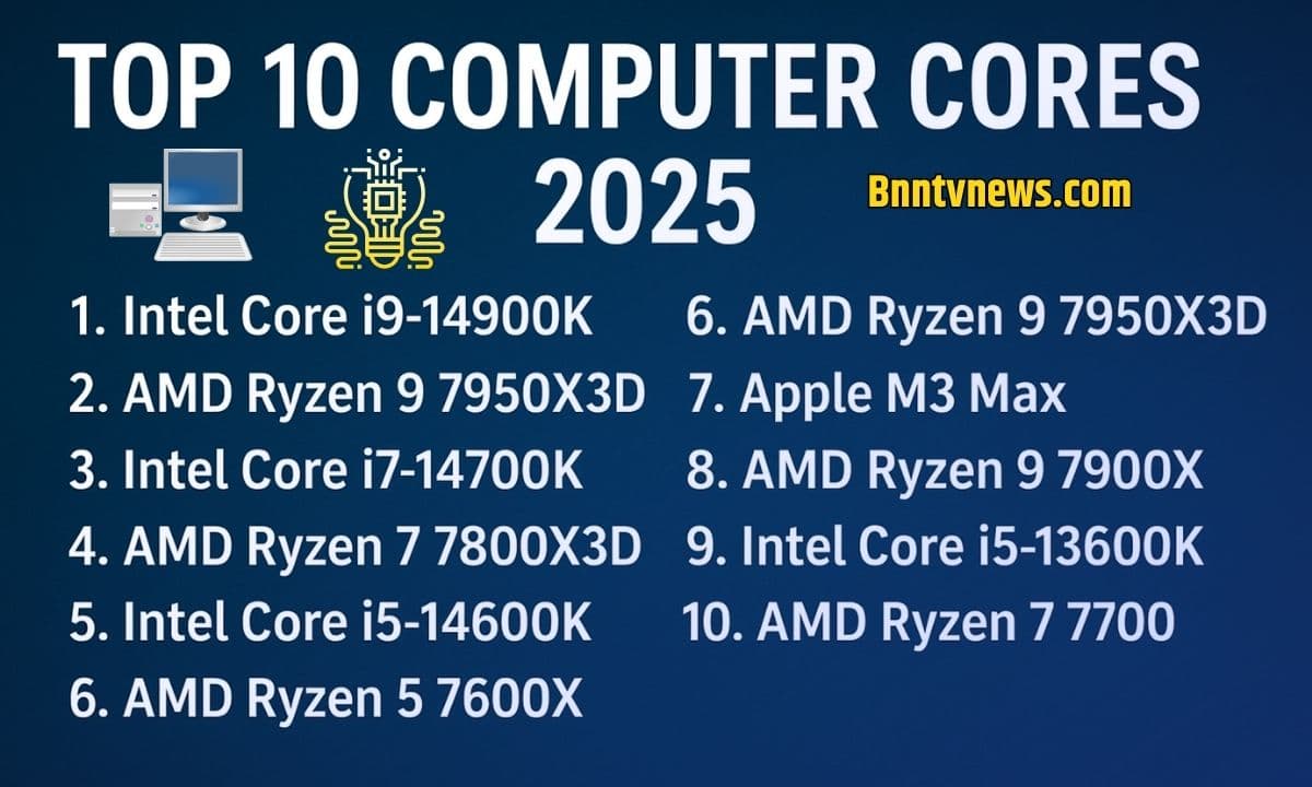 Top 10 Computer Cores 2025