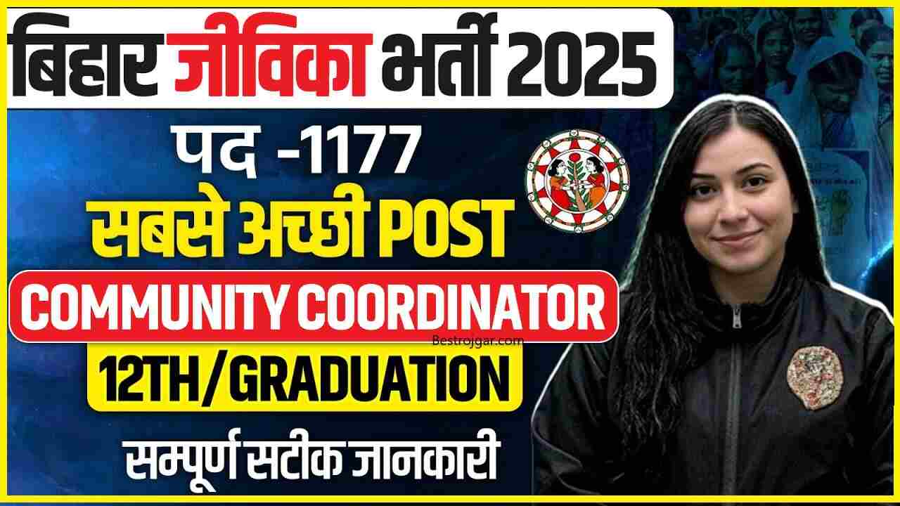 Bihar Jeevika Community Coordinator Vacancy 2025